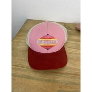 Kimes El Paso Trucker Hat Pink Logo Western Ball Cap